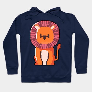 "Fierce Guardian: Pixel Art Design for Bold Outfits Hoodie